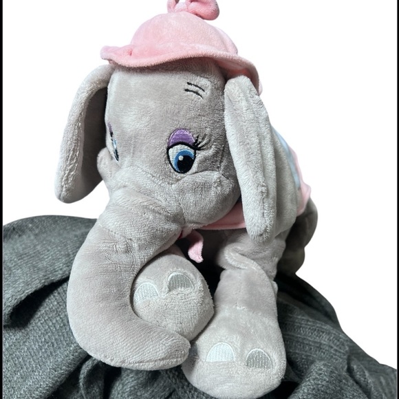 Disney Other - Disney Parks Mrs. Jumbo Plush in Gray Pink Blue